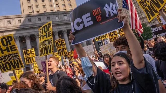 Protesta anti-ICE en Oregon