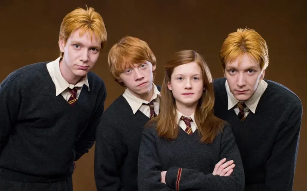 Revelan quiénes serán los hermanos Weasley en la serie de Harry Potter