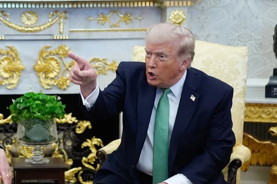 Trump llama “odiosa” a periodista por preguntas sobre Irán