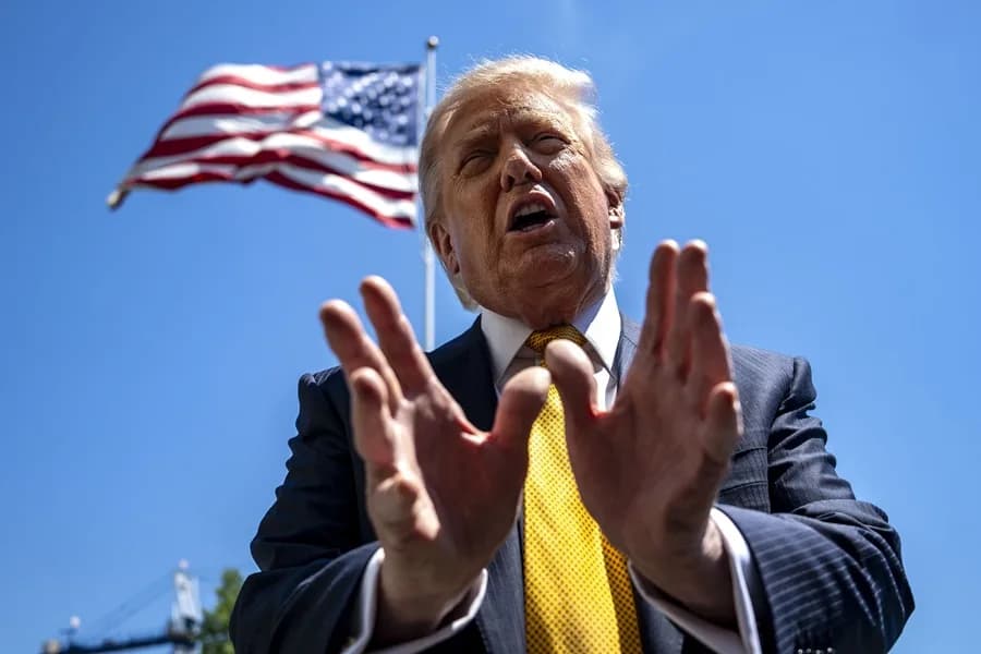 Trump comparte mapa de Venezuela