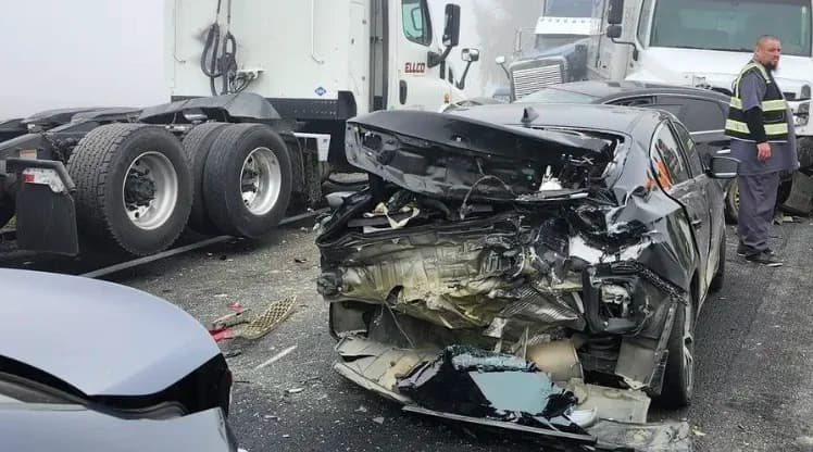 Caos en California: choque de 59 vehículos cierra la autopista 99