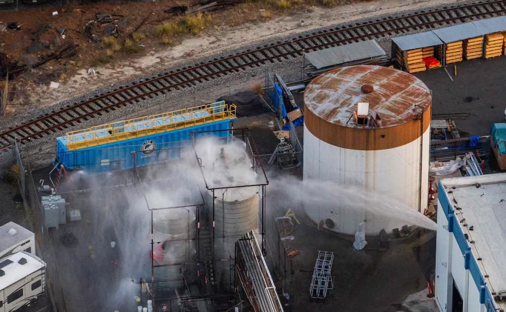 alerta en California fuga química