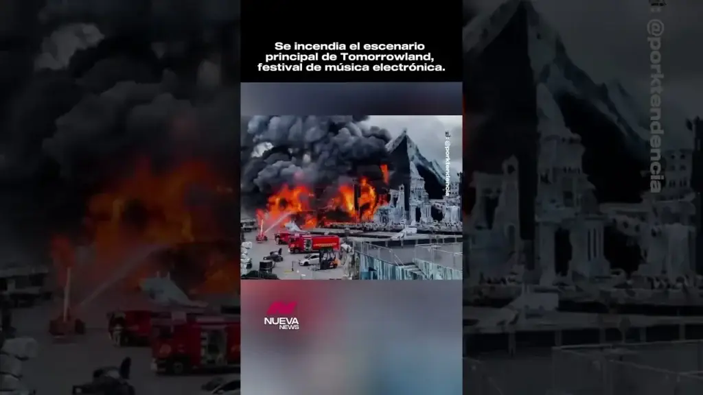 Caos en Tomorrowland 2025 por incendio en escenario