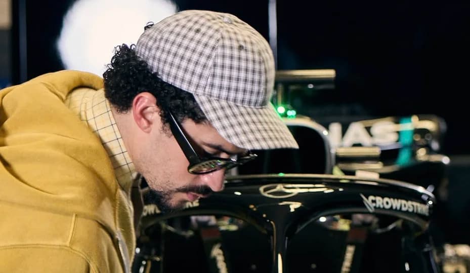 Bad Bunny firma con Mercedes-AMG: La F1 llega a Puerto Rico