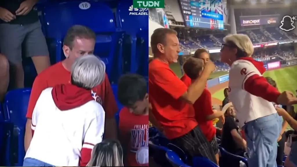 fan de los Philadelphia Phillies le roba pelota a niño