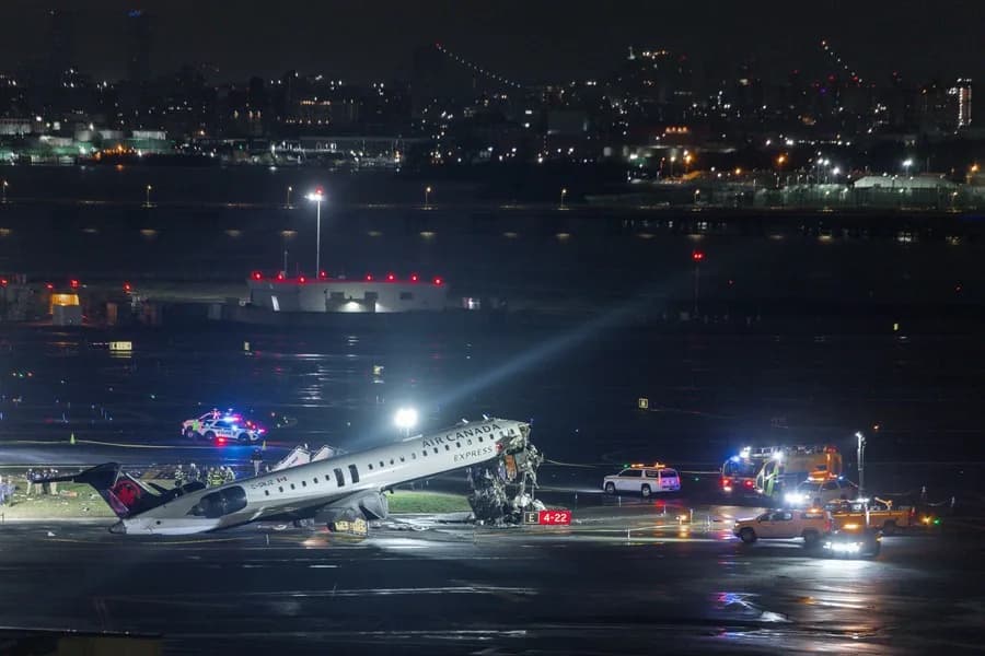 Choque en LaGuardia