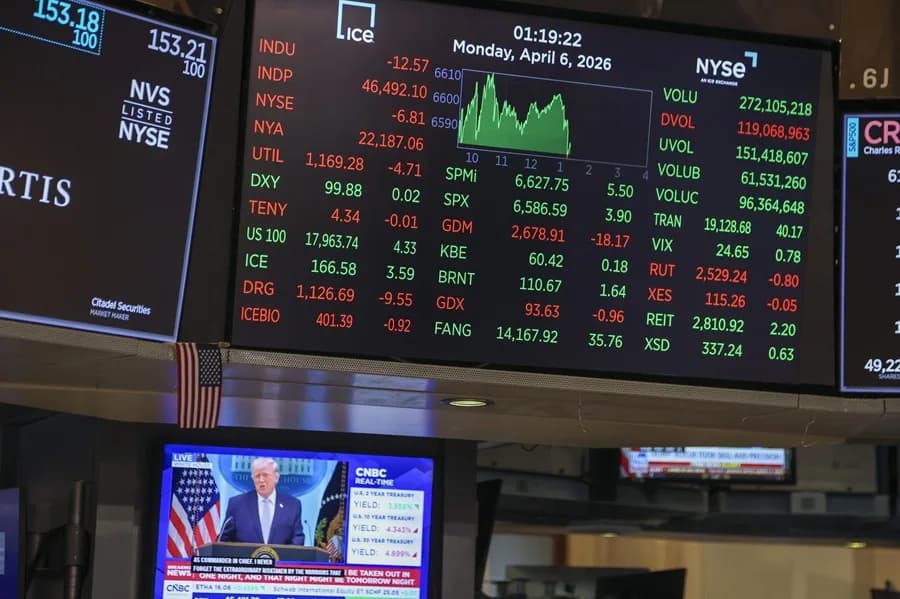 Wall Street cae tras rechazo de Trump a la paz con Irán