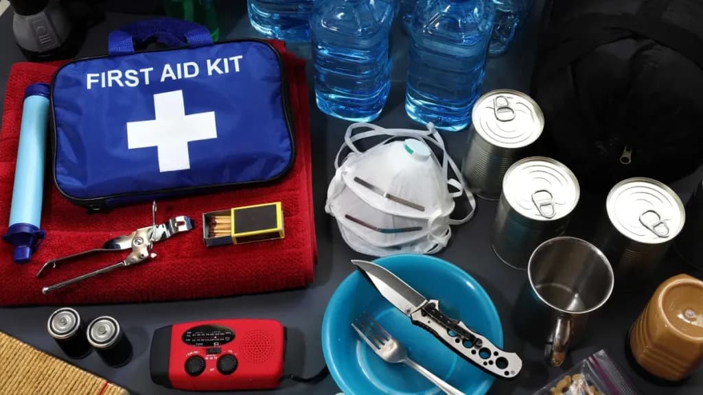 kit de emergencia en California