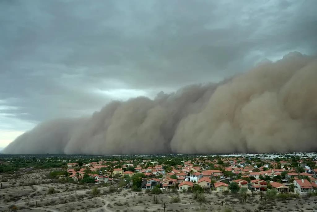 miles sin electricidad tras tormenta de arena