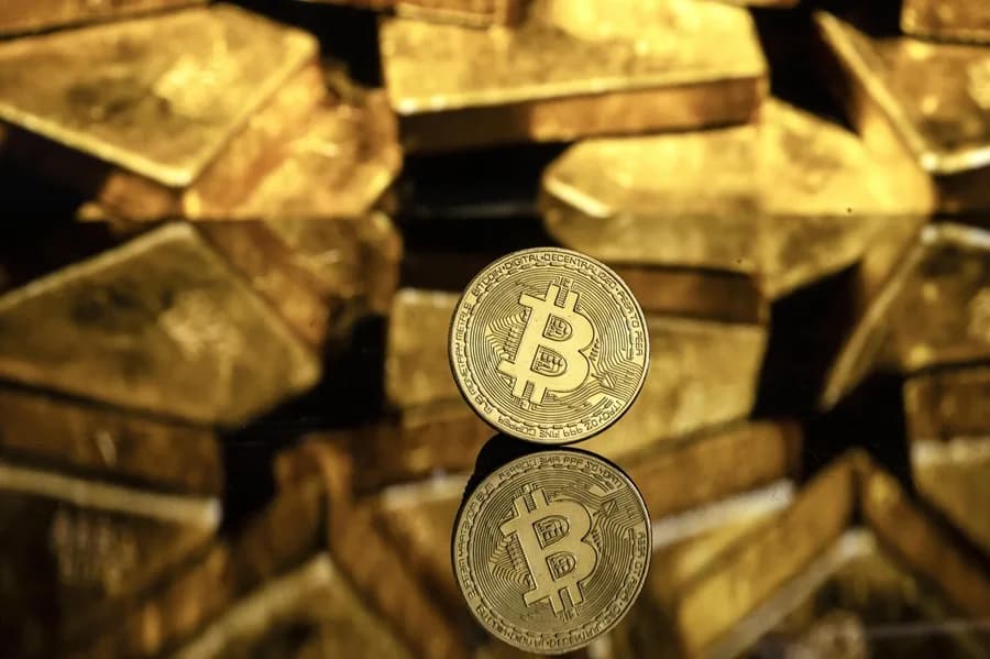 Oro y cripto caen tras subida del dólar