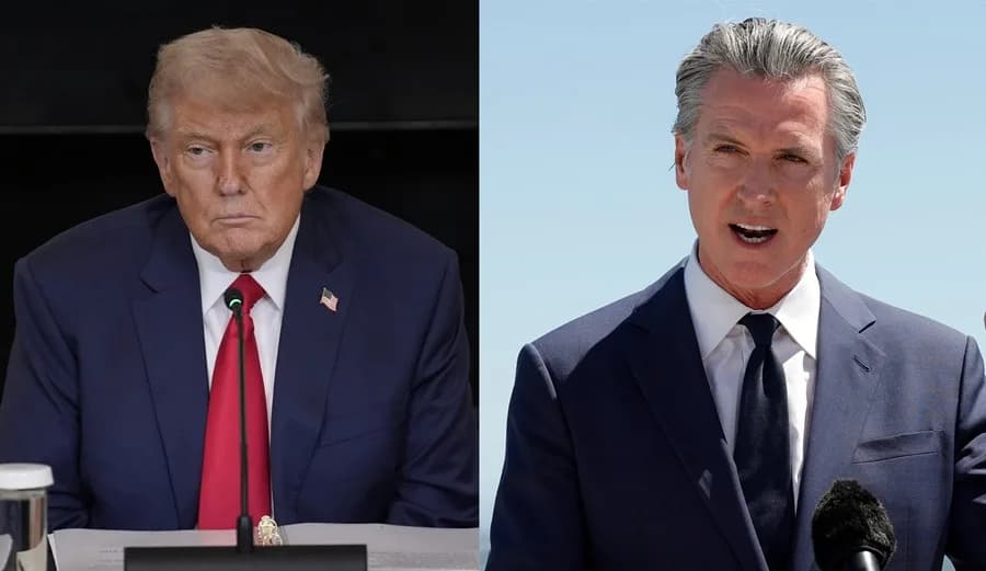 Newsom demanda a Trump por el voto