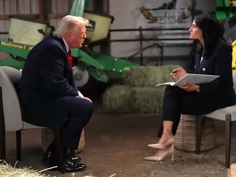 Trump deja entrevista al ser cuestionado