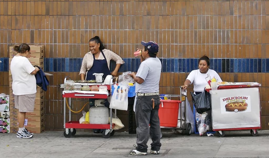 vendedores ambulantes en Los Ángeles